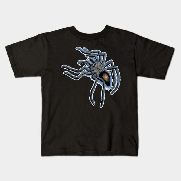 Tarantula Spider Kids T-Shirt by encycloart